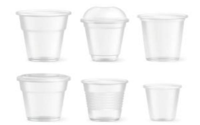 Blister molding cups