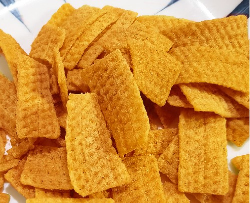 Spicy millet crust with real shrimp