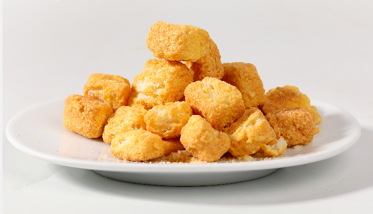 Cheese flavour bread crisps