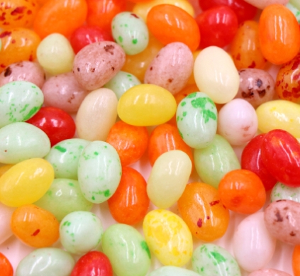 Jelly bean with spots