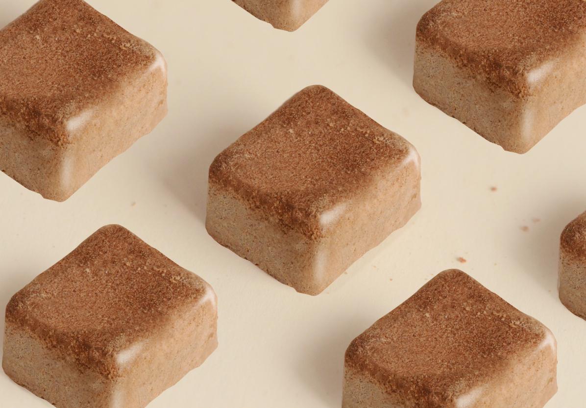 Freeze-dried dark chocolate