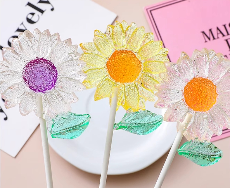 3D Shaped lollipop (chrysanthemum) 