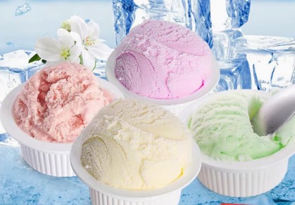 Mini Rainbow Ice Cream Pudding (Orange Flavor)