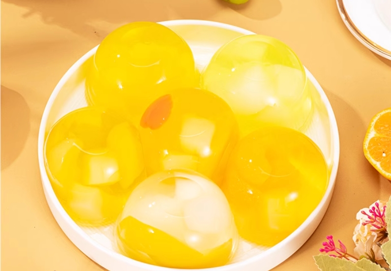 Fruit pulp jelly orange flavor