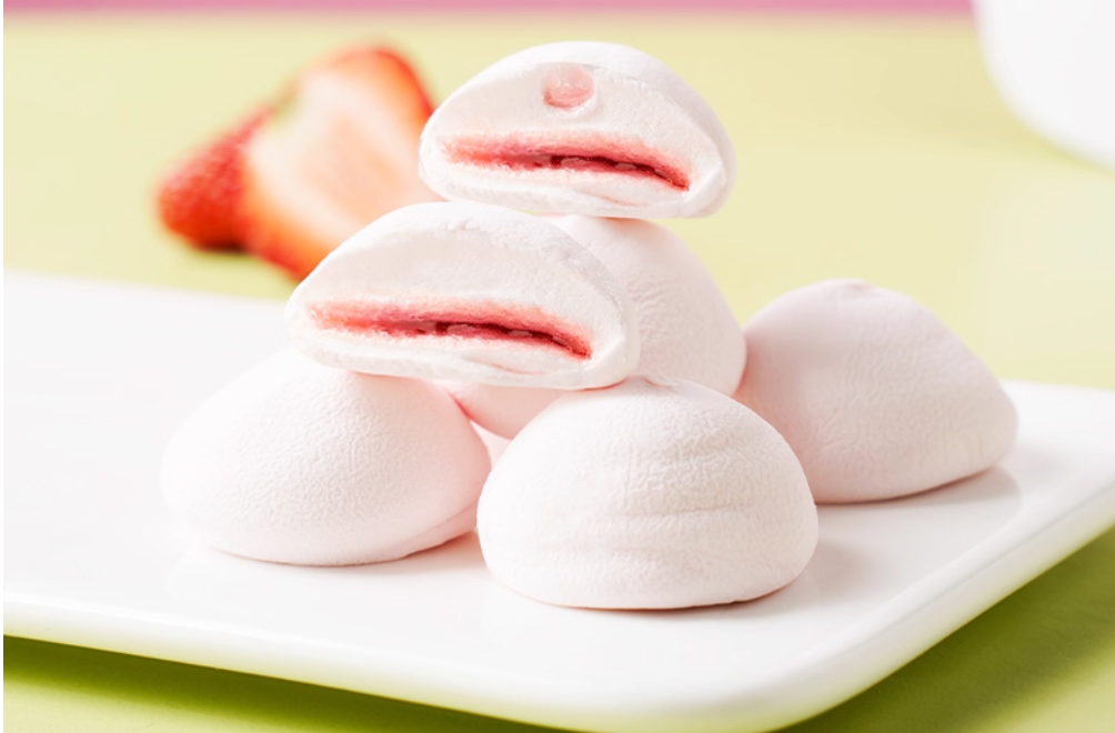 0 sugar flowing marshmallow (strawberry flavor)