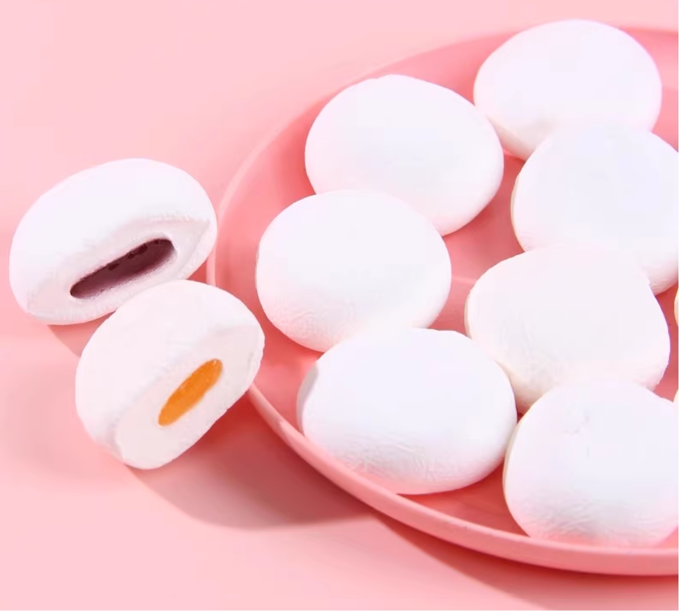 Honeydew Melon Flavor Filling Marshmallow