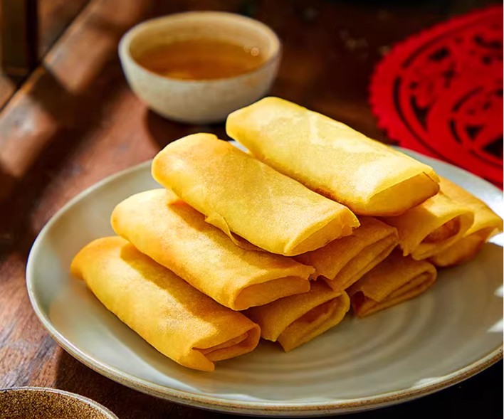 Shrimp and Horseshoe spring rolls