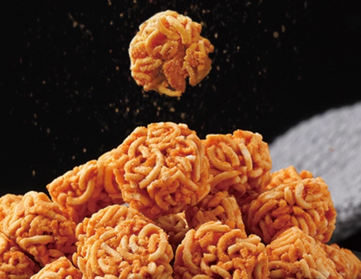 Instant noodles meatballs-BBQ flavor