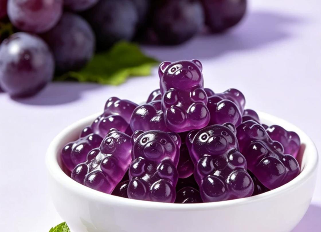 Fruit Vegetable Dietary Fiber Gummy (Grape Flavor)